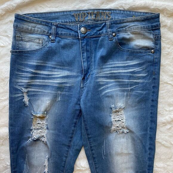 V.I.P Jeans Skinny Crop Denim Jeans - Women’s 15/16 - Picture 4 of 8
